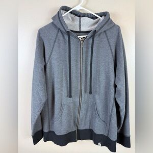 Quikflip Hoodie Full Zip Black Gray Unisex Size XL Outdoor Athleisure Casual